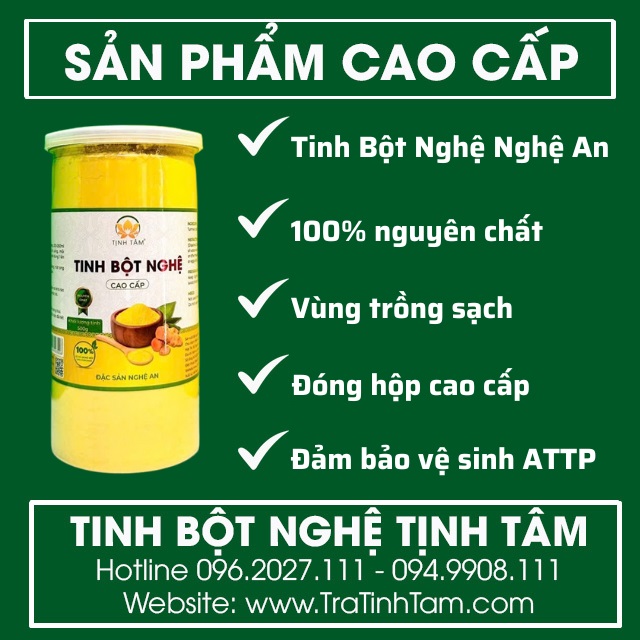 Ưu điểm Tinh Bột Nghệ Tịnh Tâm