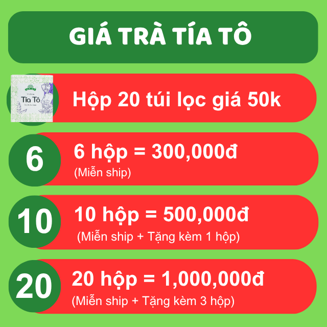 Giá Trà Tía Tô