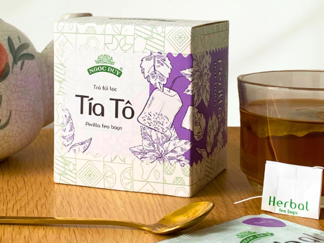 Trà tía tô túi lọc
