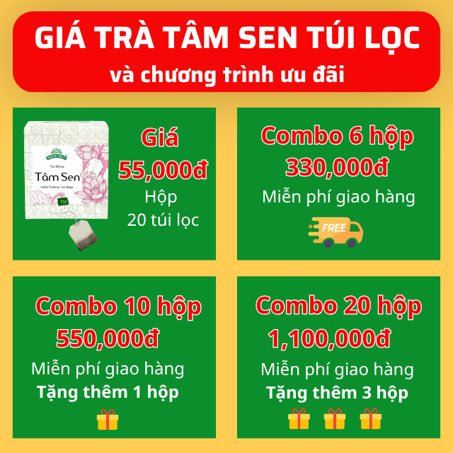Giá Trà Tâm Sen túi lọc
