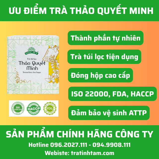 Những ưu điểm Trà Thảo Quyết Minh