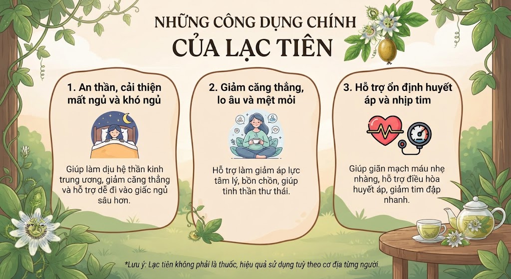 Công dụng của Lạc Tiên