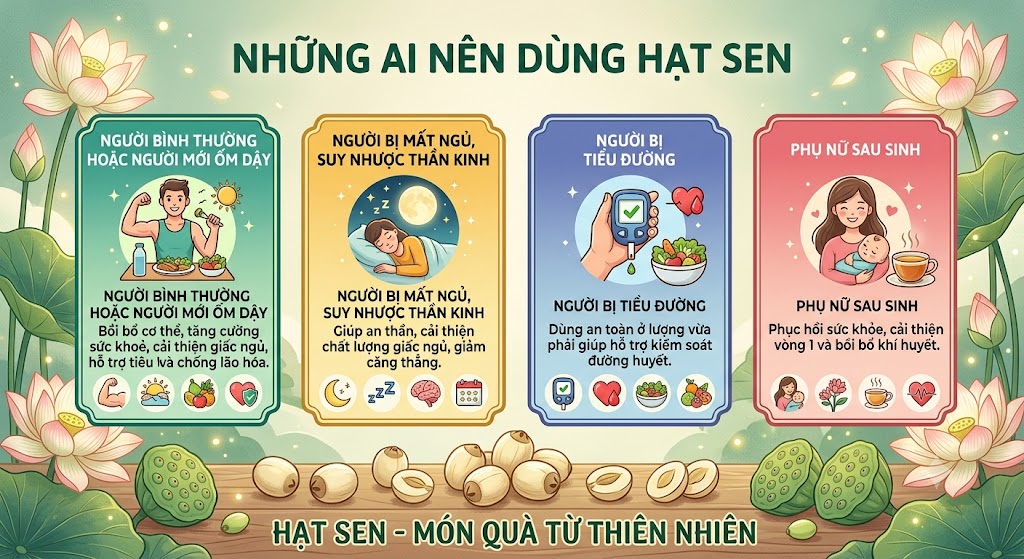Những ai nên dùng hạt sen